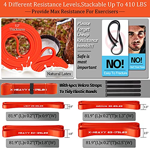 75cm Resistance Bar Set for Home Gym - 500LB Total Resistance & 4 Stackable Bands