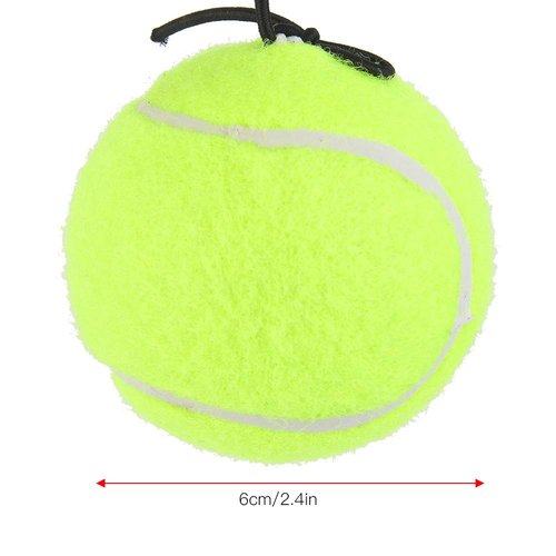fosa1 Training Tennis Ball, Tennis Ball with Elastic Rubber Rope, Indoor Outdoor Sports Training Training Ball Tennis Ball, for Beginners Advanced Tennis Players