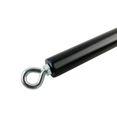 Spreader Bar Black Heavy Duty Stainless Steel Adjustable Bar with 2 Fixed Rings, Yoga Training Fitness Gear, Workout Bar,Sports Gym Kit (Black)