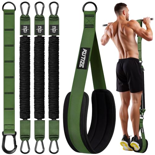 Pull Up Assistance Resistance Bands Set - Army Green, 220 lbs Support