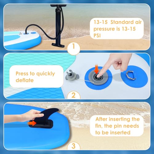 Inflatable Stand Up Paddle Board for Adult All Skill Levels- 10'4"