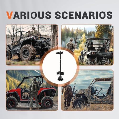 Universal UTV Gun Rack Mount for Ranger & Most Off-Road Vehicles