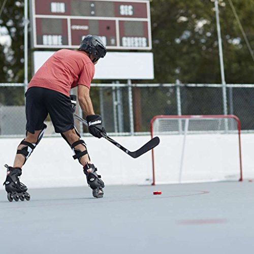Hockey Goal Set with Steel Frame & Heavy-Duty Net - Red/White, 72x48 Inches