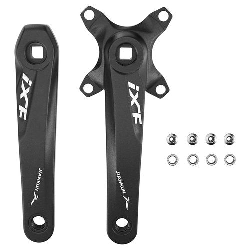 CYSKY Bike Crank Arm Set 170mm 104 BCD Square Taper Crankset with Chainring Bolts, for Mountain Bike, Road Bike, City Bike, Folding Bike, Ebike