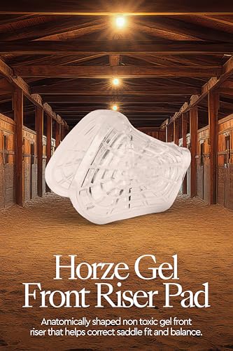 HORZE Clear One Size Front Riser Saddle Pad for English Saddles Lightweight Non-Toxic Anti-Slip