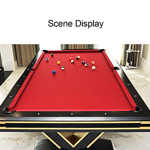 8ft Pool Table Cloth Set - Red, Professional Speed & Control Felt for Billiards