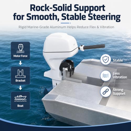 Adjustable Marine Aluminum Trolling Motor Mount for Jon Boats
