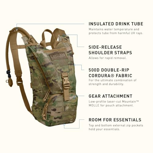 Tactical Hydration Pack 100oz with Reservoir and MOLLE Compatibility