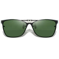 FRAZALA Polarized Clip on Sunglasses for Men Women over Prescription Glasses Anti Glare & UV Protection Flip up Clip-on shades (Dark Green)