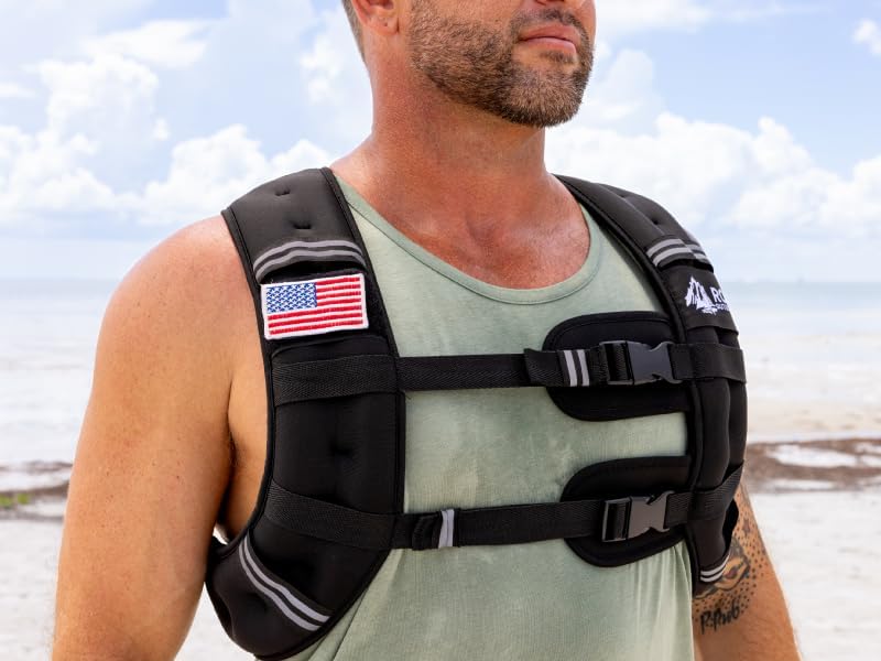 Roc Outdoors Weighted Vest - Rub-Free Technology for Men & Women | 5lb to 30lb Options for Fitness & Weight Training