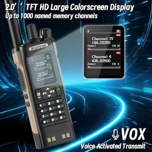 Baofeng DM32UV DMR Ham Radio Handheld Two-Way Radio with GPS - Brown