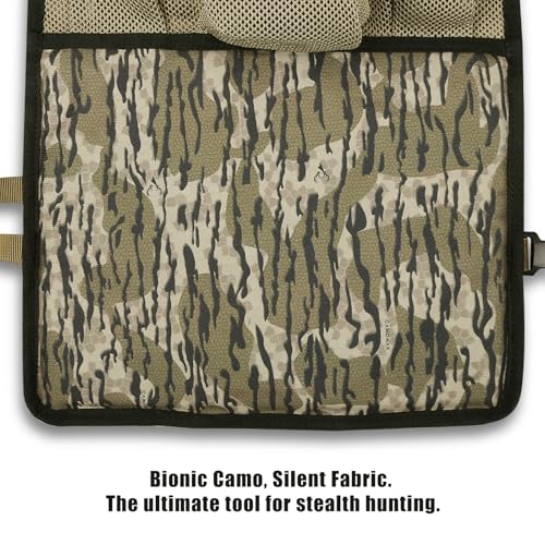 Saddle Hunting Knee Cushion with Adjustable Strap and Utility Pockets