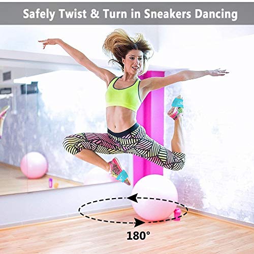 4 Pack Dance Shoe Socks for Sneakers - Over Shoes Dancing Socks Black