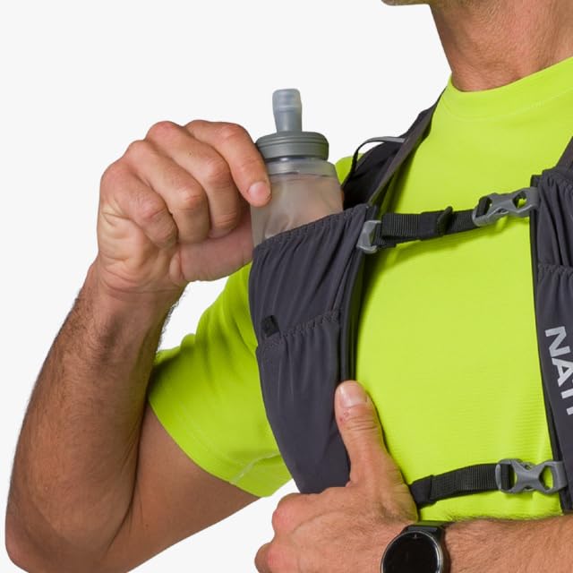 Nathan Pinnacle FeatherLite 1.5L Hydration Vest XX-Small Charcoal Reflective