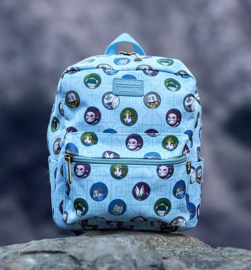 Loungefly Nickelodeon Avatar the Last Airbender Allover Print Square Nylon Mini Backpack