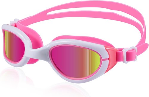 Aegend Swim Goggles - Polarized Anti-Fog UV Protection for Kids Ages 6-11 | Comfortable Fit