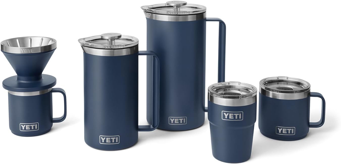 YETI Pour Over Coffee Maker | Perfect Coffee Extraction Anywhere | Stainless Steel, Fits V60 Filter, Black