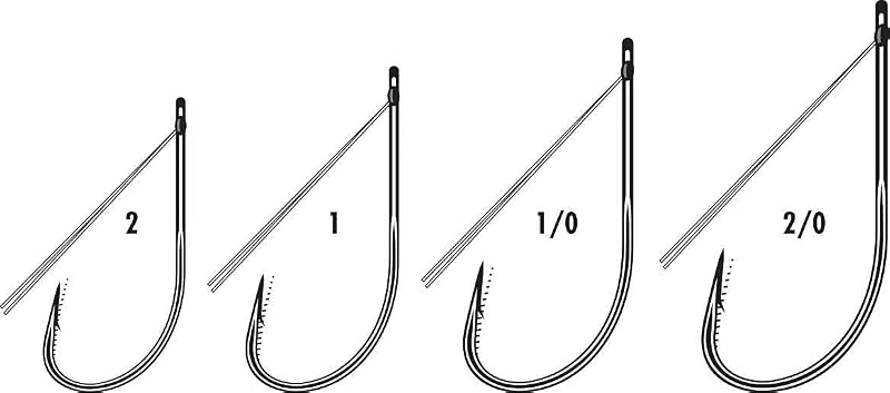 VMC Weedless Neko Hook 1/0 – Black Nickel, Long Shank, 5-Pack