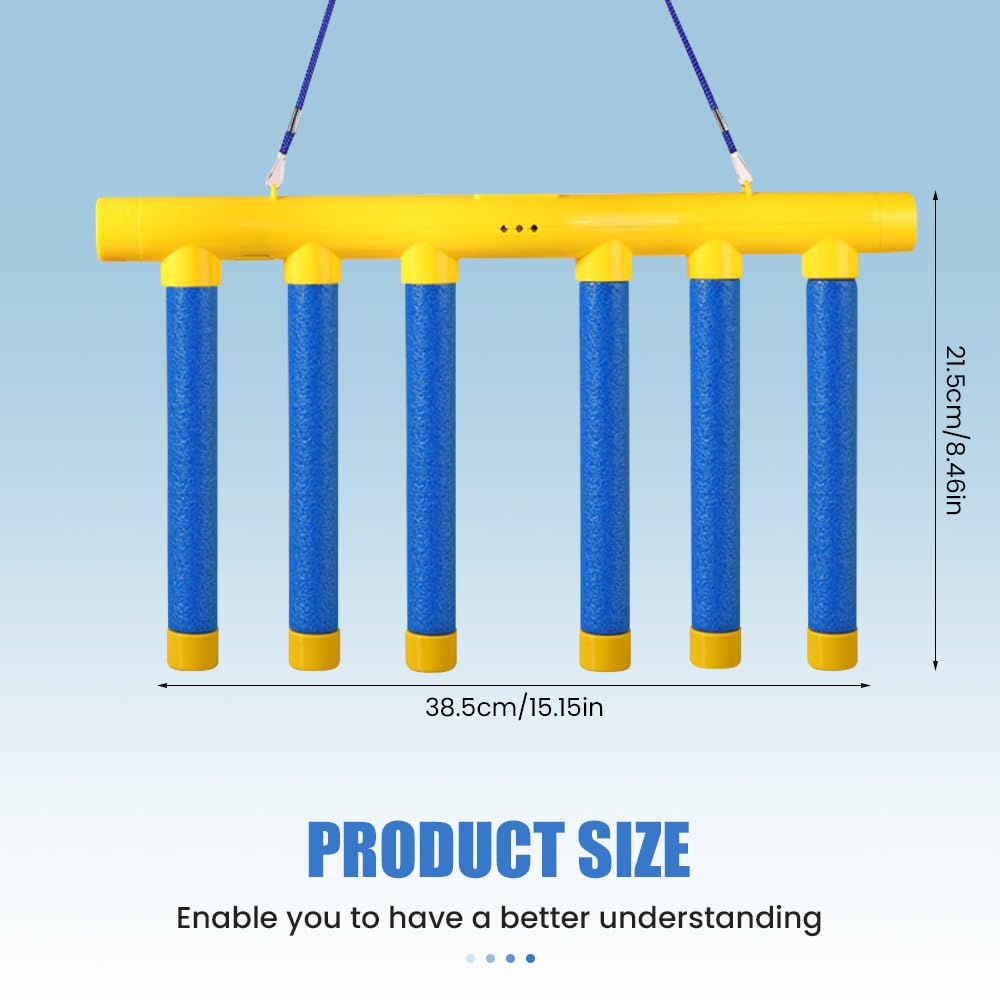 asfanst Reflective Drop Stick Challenge Game, Hand Eye Coordination Reflex Training Toy, 3 Adjustable Speed Modes, Catching Sticks Game for Adult (Blue)