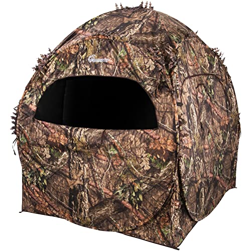 Hunting Ground Blind with Mossy Oak Break-Up Camo - Lightweight & Durable