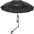 XLINGZA Beach Umbrella - UPF 50+ Protection with Adjustable Universal Clamp for Ultimate Shade