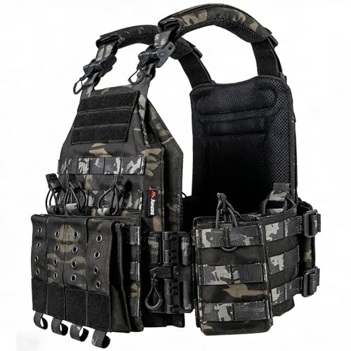vAv YAKEDA Camo Tactical Outdoor Carrier Vest - Black 40