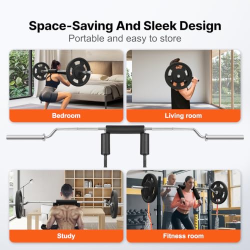 VEVOR Safety Squat Bar 700LBS Capacity - Heavy Duty Powerlifting Equipment
