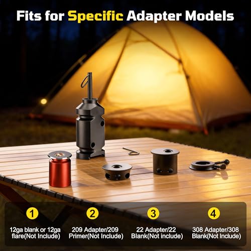 6 Pack Perimeter Trip Alarm with Screws for Outdoor Wildlife Deterrence, 12 Gauge