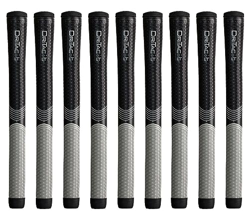 Golf Grip Set of 9 - Midsize Winn Dri-Tac LT Lite Series with Polymer Technology