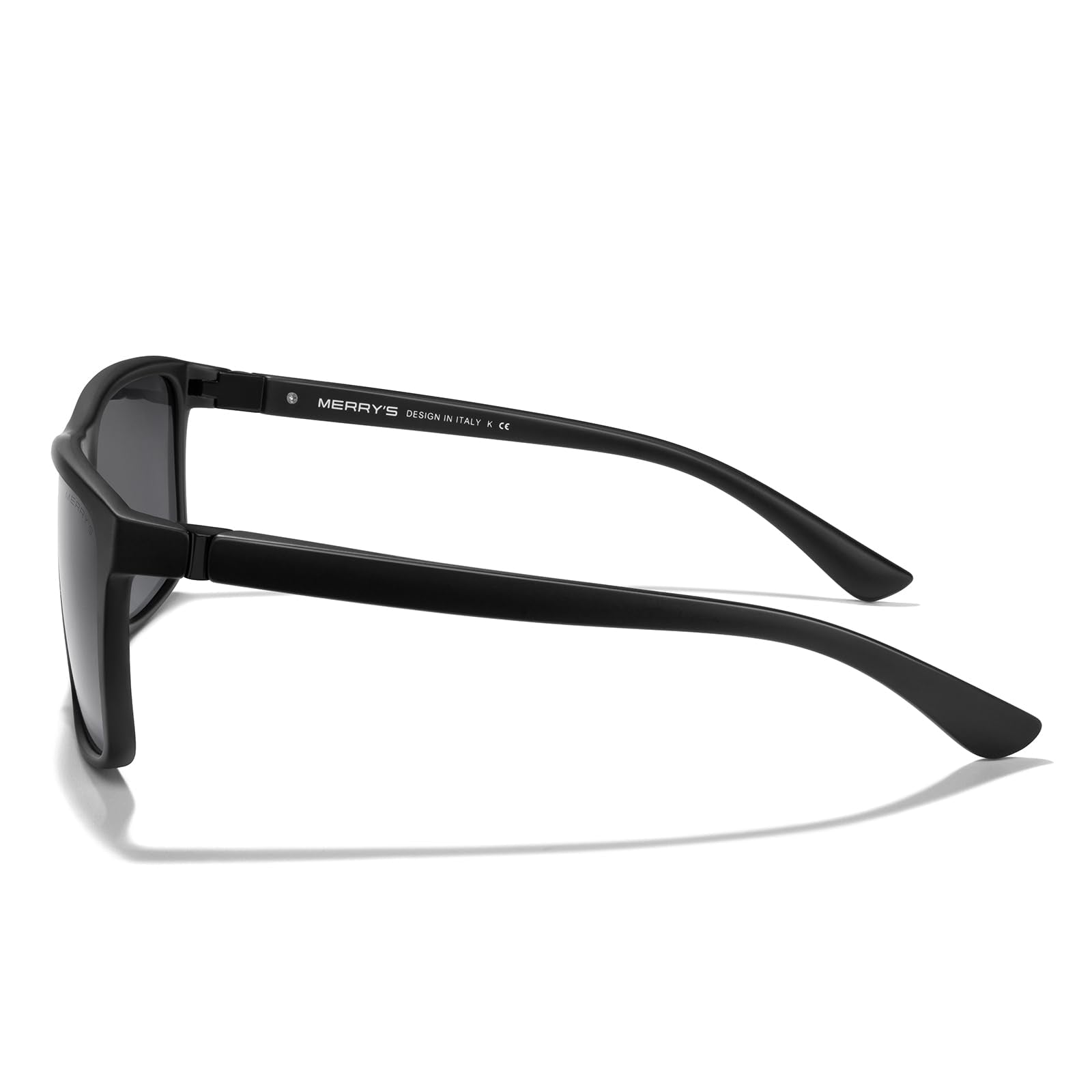 MERRY'S Rectangular Polarized Sports Sunglasses for Men Women Cycling Driving Fishing UV400 Protection S8225