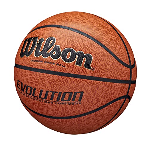 Wilson Evolution Indoor Basketball - Size 7 29.5 Inch Brown Edition
