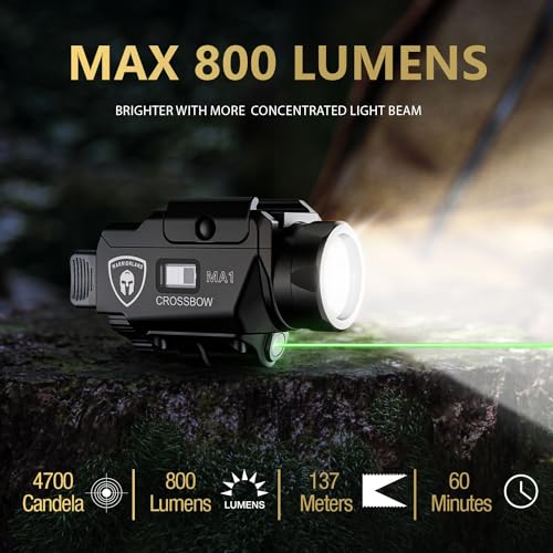 WARRIORLAND Universal Laser & LED Tactical Light with P320 M18 Holster - Black MA1 Variant