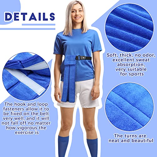 Football Towels Set Microfiber Sweat-Absorbent Sports Towels with Hook and Loop