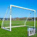 QUICKPLAY Q-FOLD Match 8x5' Portable Soccer Goal - 30-Second Foldable Design, Weatherproof for Backyard Training, Adults & Kids