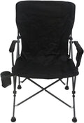 Skiennix Portable Camping Chair - Lightweight & Heavy-Duty Support Up to 500 LBS | Oversized with Side Pockets & Cup Holder