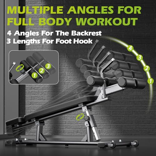 Adjustable Sit-Up Bench for Core & Ab Workout - Heavy-Duty Decline Fitness Equipment