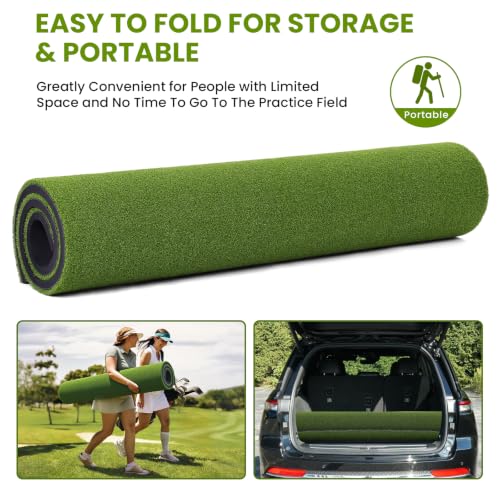 Anygulf 5' x 4' Golf Hitting Mat - XL Professional Practice Turf for Driving & Swinging
