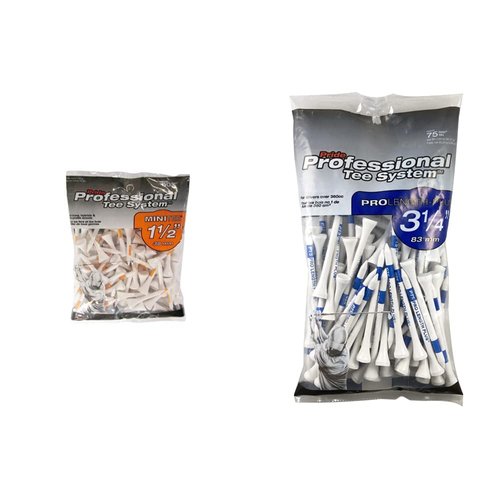 Pride Professional Tee System Mini Tee (1-1/2-Inch- 90 Count) and Pride Professional Tee System 75 Count