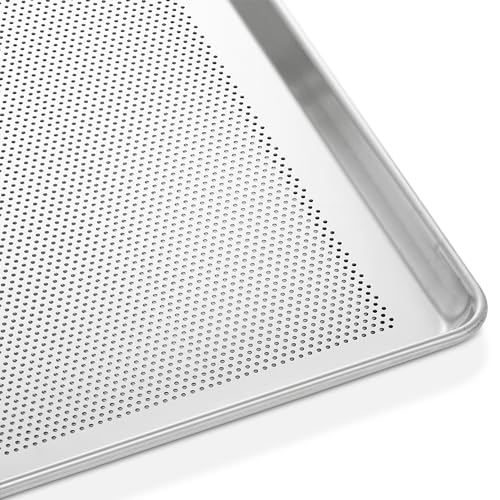 GRIDMANN 18x26 Commercial Perforated Aluminum Baking Sheet Pan Set of 6 - Full Size