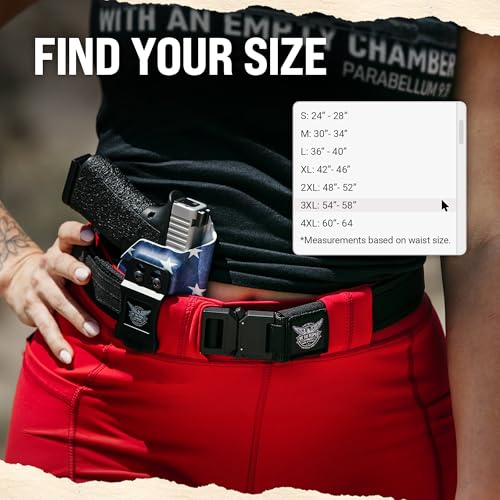 We The People Holsters Tactical Gun Belt with Talon Buckle - Concealed Carry, Size L (36-40")