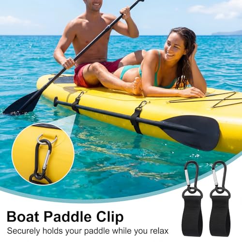 Gemscream 10 Pcs Kayak Paddle Holder for Inflatable Paddleboard - Black