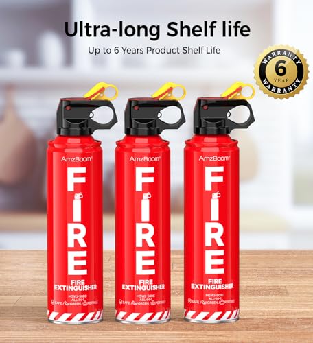 Portable Fire Extinguisher Kit 3-Pack for Home Car Kitchen Boat with Mounting Brackets