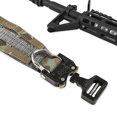 PETAC GEAR Medium Tactical Low Profile Molle Battle Cobra Belt with Laser-Cut Tegris