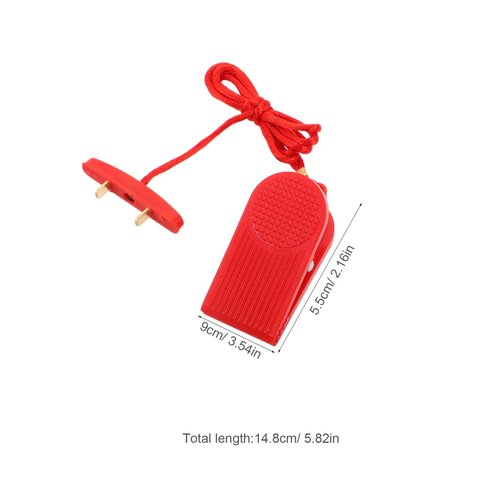 VANZACK 1pc Treadmill Emergency Stop Key Dual Insert Design Compatibility for Fitness Equipment Reliable Safety Mechanism for Running Machines Essential Treadmill Accessory