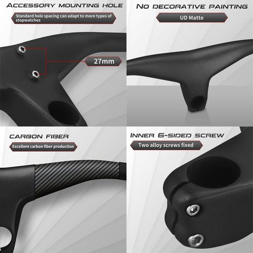 760 mm mtb riser carbon mountain bike handlebars riser bar integrated stem 1-1/8" Stem Angle -17 Degree 90mm Ultra-light integrated handlebar