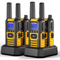Radioddity HD-1 4 Pack Waterproof Floating Walkie Talkies IP67 Heavy Duty Two-Way Radios