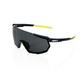 100% Racetrap 3.0 Sport Performance Sunglasses - Sport and Cycling Eyewear (Gloss Black - Smoke Lens)