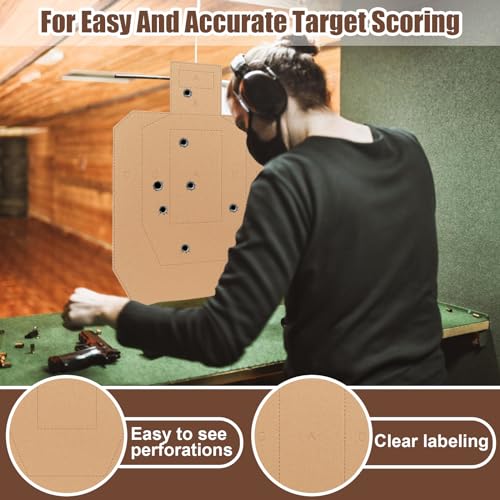 Acostop 50pcs 30x18 Inch Thick Cardboard Silhouette Shooting Targets - Brown Variant