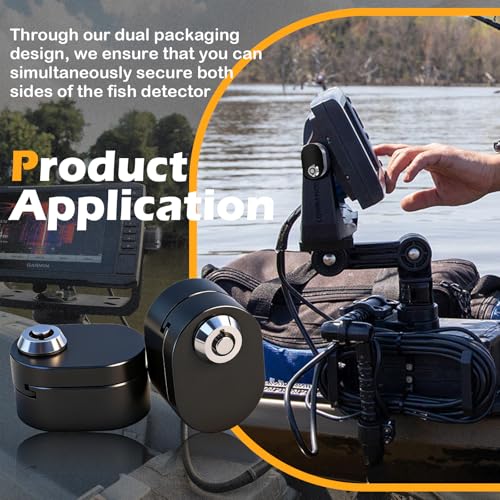 Marine Fish Finder Lock Aluminum Alloy Theft-Proof Mount for Garmin Lowrance Humminbird