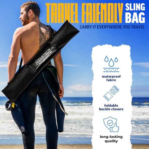 Reef Sling Spear Pole - 6ft Hawaiian Sling Fishing Spear with Blue Variation